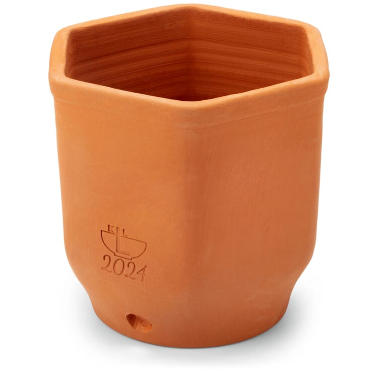 Vaso per erbe aromatiche in terracotta