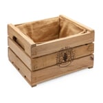 Jardinera hecha con duelas de barril de vino
