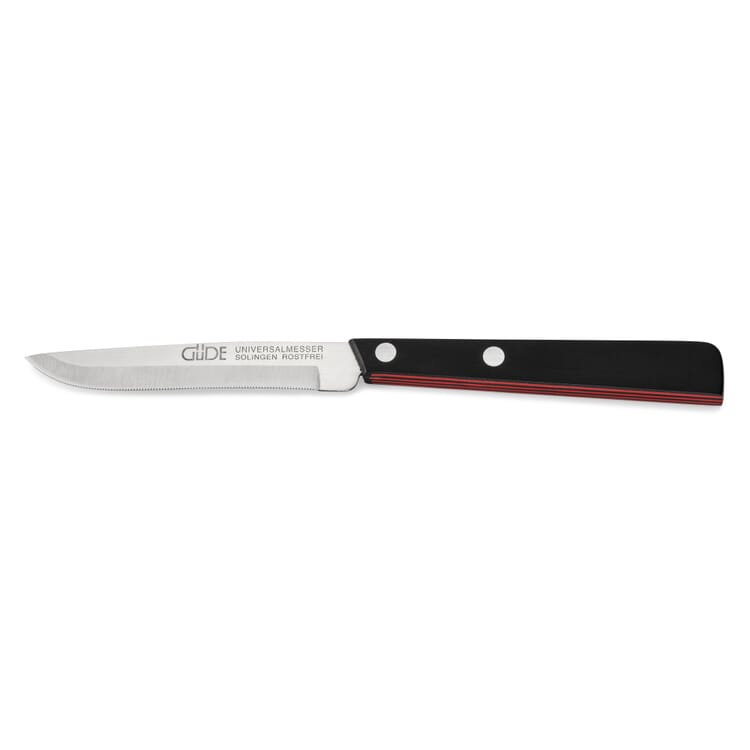 Utility Knife with Layered Handle, Black-Red