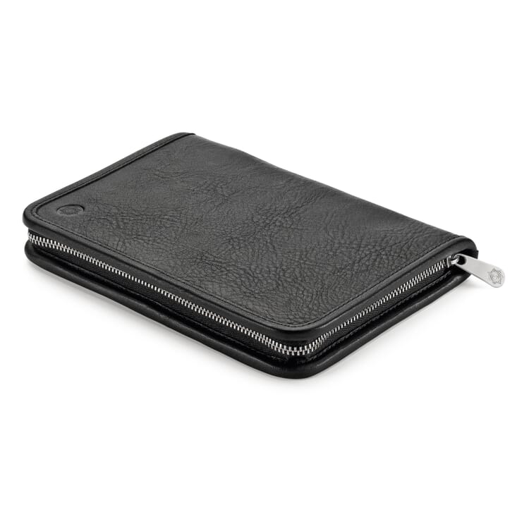 Leather Writing Case Without Contents, Black