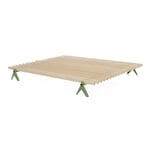 Bett Simplon 160 cm RAL 6011 Resedagrün
