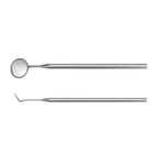 Set dental care instruments stainless steel