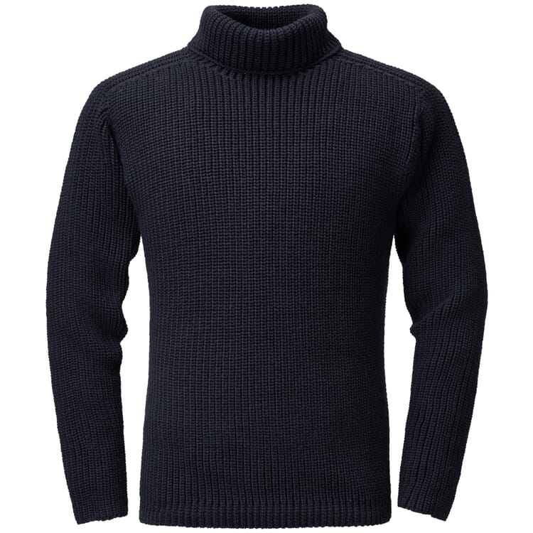 Herretrøje i patentstrik, Navy