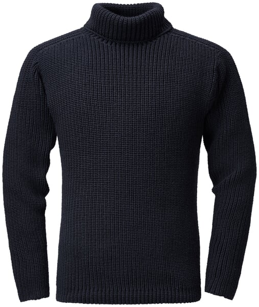 Men sweater patent knit Navy