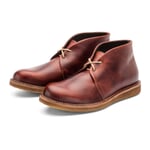 Bota con cordones para hombre Marrón rojizo