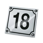 Enameled House Number