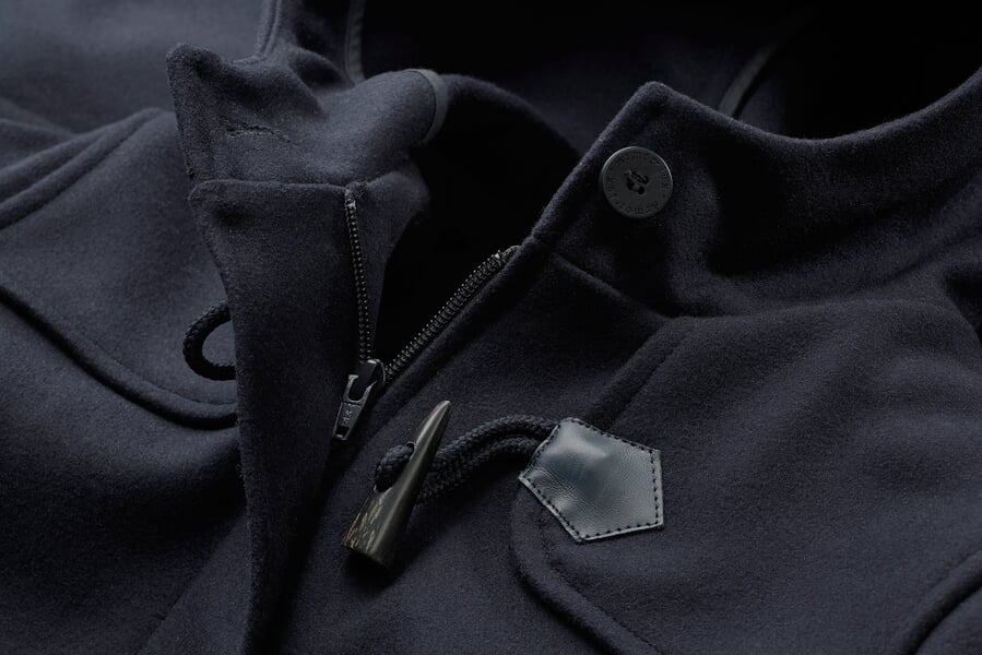 Women's Duffle Coat Navy, close-up