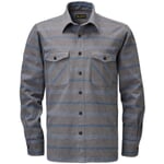 Flannel Overshirt by Pike Brothers Grey-Blue