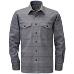 Overshirt Flanell Grau-Blau