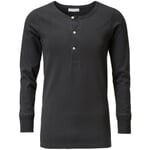 Mens Shirt Jersey Long Sleeve Anthracite