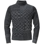 Inis Meáin Herren-Aranpullover Grautöne