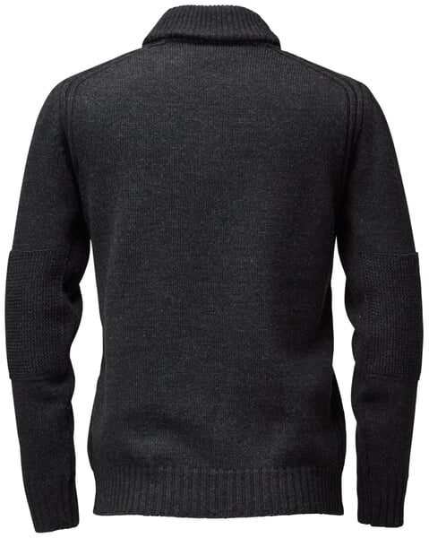 Mens sweater shawl collar Anthracite