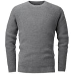 Men sweater left-left knitted Gray