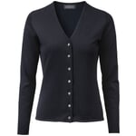 Ladies Cardigan V-Neck Marine