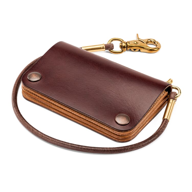Porte-monnaie Timeless en cuir de vache, Oxblood