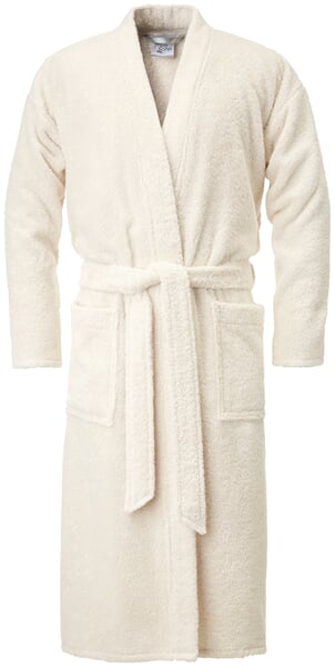 Unisex-Bademantel Naturweiß
