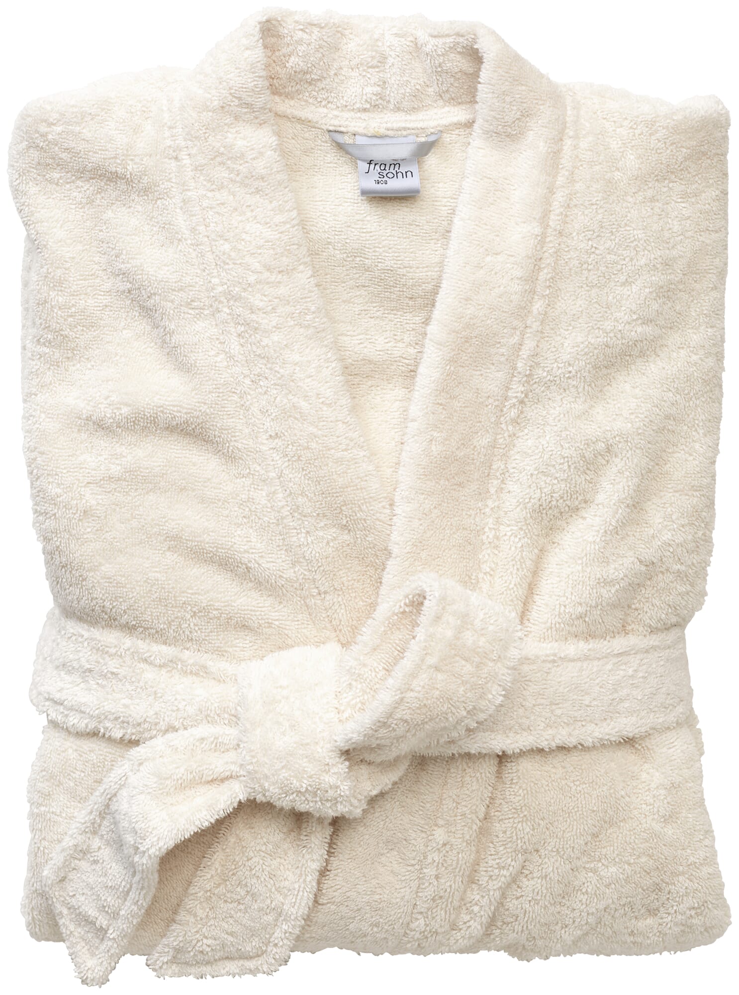 Unisex bathrobe, Natural white