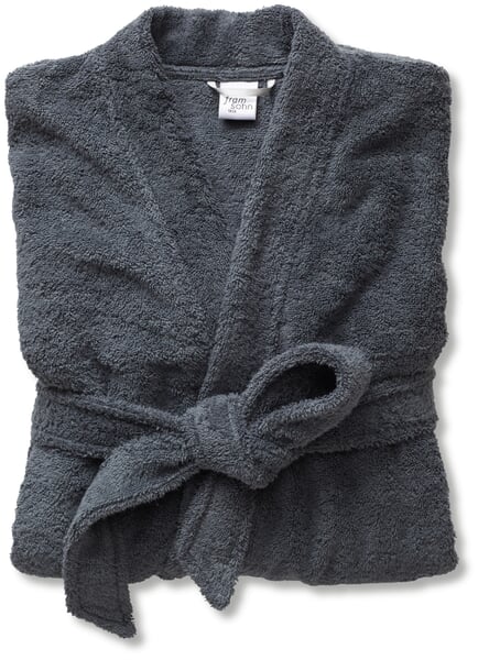 Unisex-Bademantel Graublau