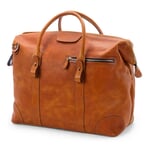 Weekender bull leather Cognac