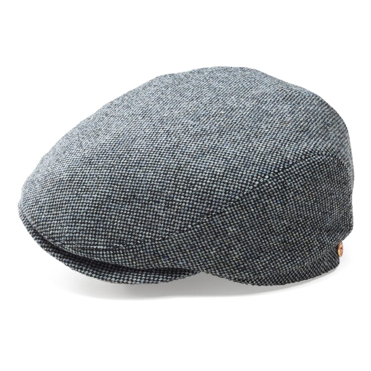 Men’s Woollen Flat Cap, Grey-Blue