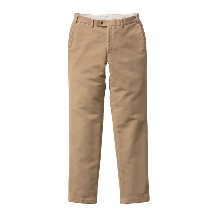 Herren-Chino Moleskin, Camel | Manufactum