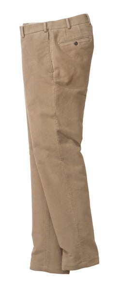 Herren-Chino Moleskin Camel