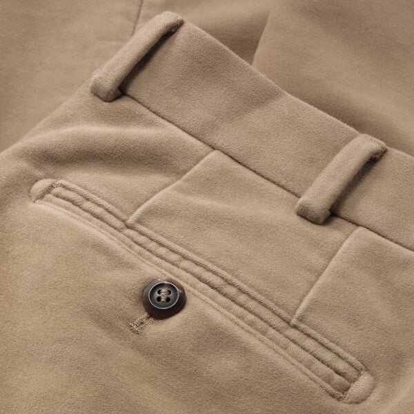Chino en moleskine pour homme Camel, vue détaillée