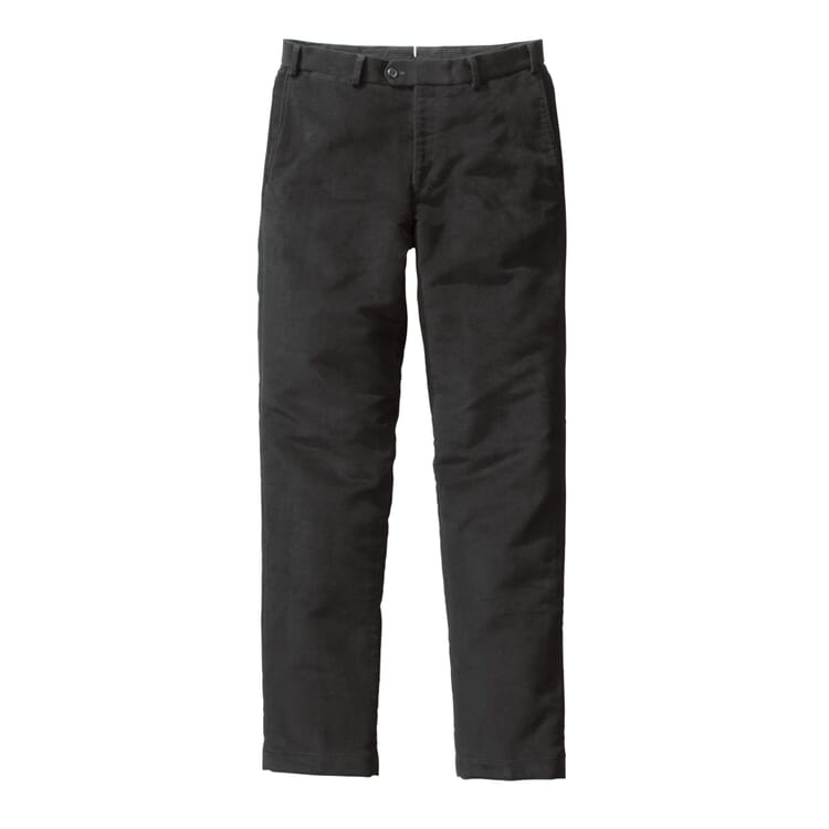 Chino en moleskine pour homme, Noir