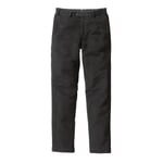 Chino en moleskine pour homme Noir