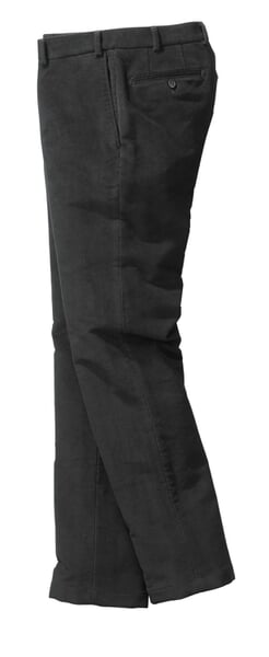 Herren-Chino Moleskin Schwarz