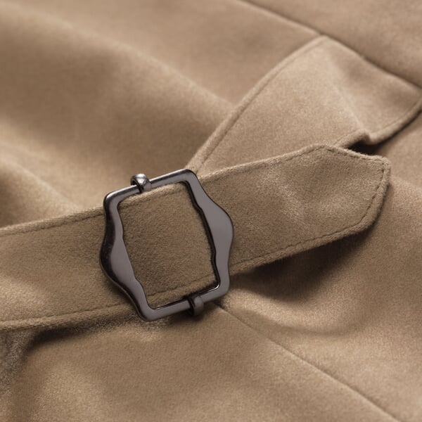Herrenweste Moleskin Camel, Detailsicht