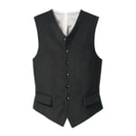 Gilet pour homme Moleskin Noir