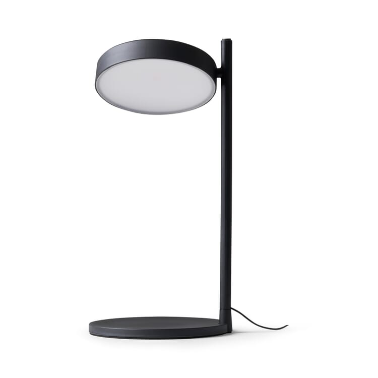 Lampada da tavolo w182 Pastille b2, Nero opaco