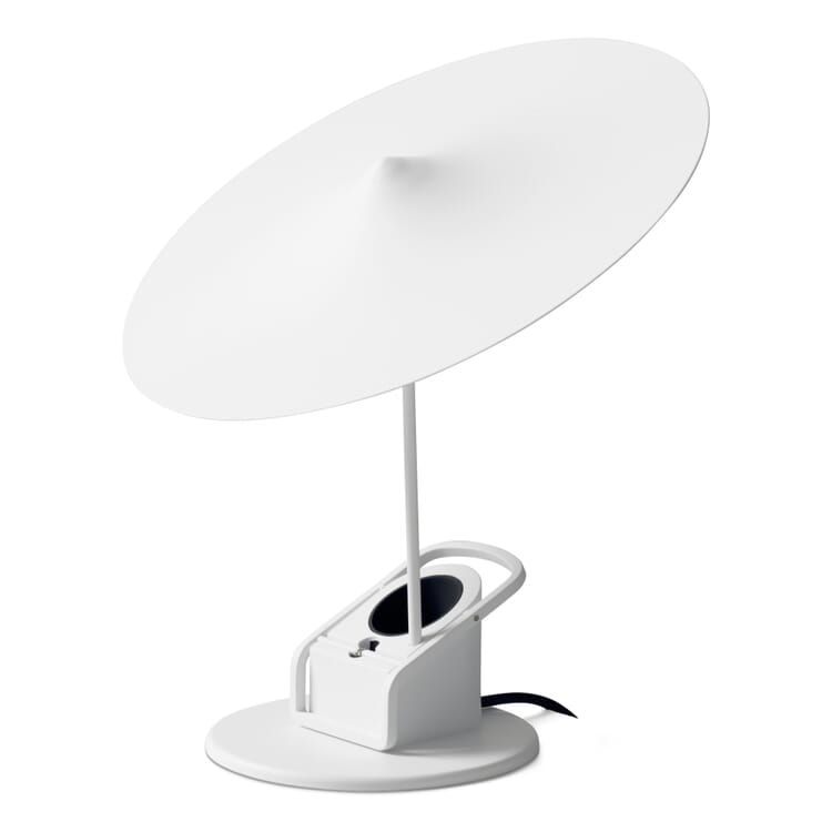 Table and clamp lamp W153 Île, White