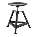 Sgabello Chemnitz, regolabile in altezza, monocromatico Nero opaco/nero RAL 9005