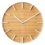 Reloj de pared Rin Blanco / ceniza