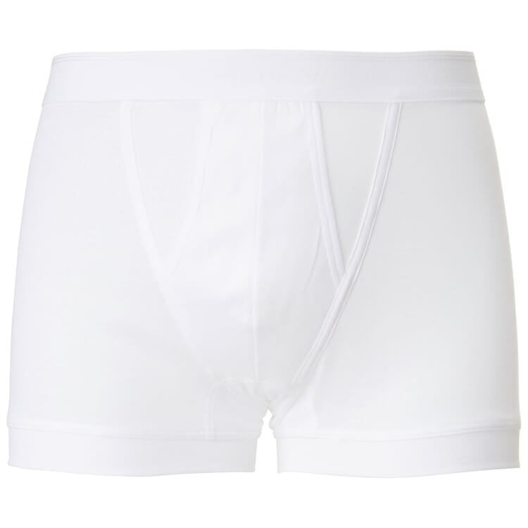 Boxer homme jambes courtes, Blanc