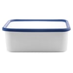 Storage container enamel blue white 2,8 l