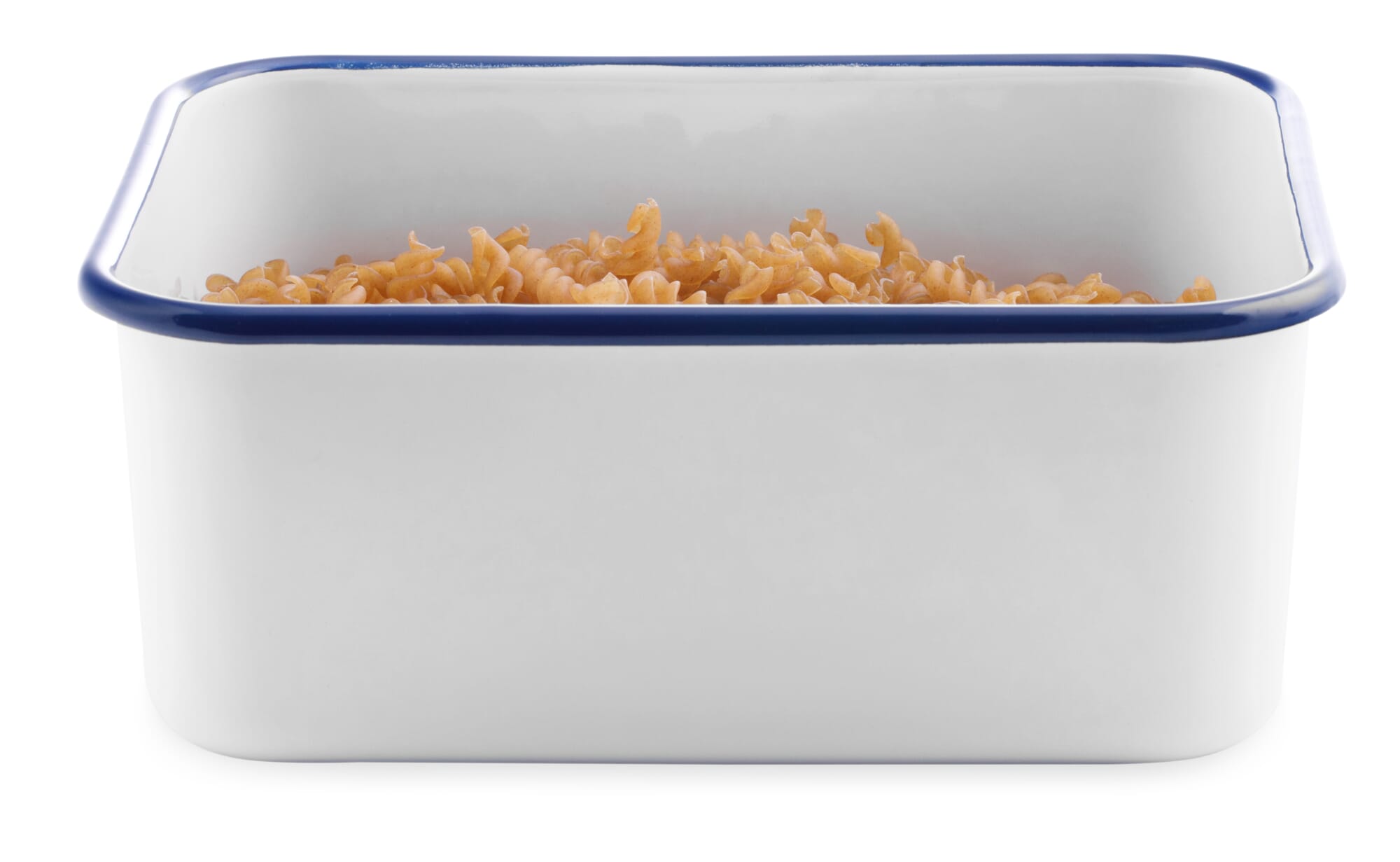 Storage container enamel blue white, 2,8 l