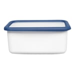 Contenedor esmaltado azul y blanco 1,12 l