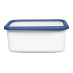 Storage container enamel blue white 1,12 l