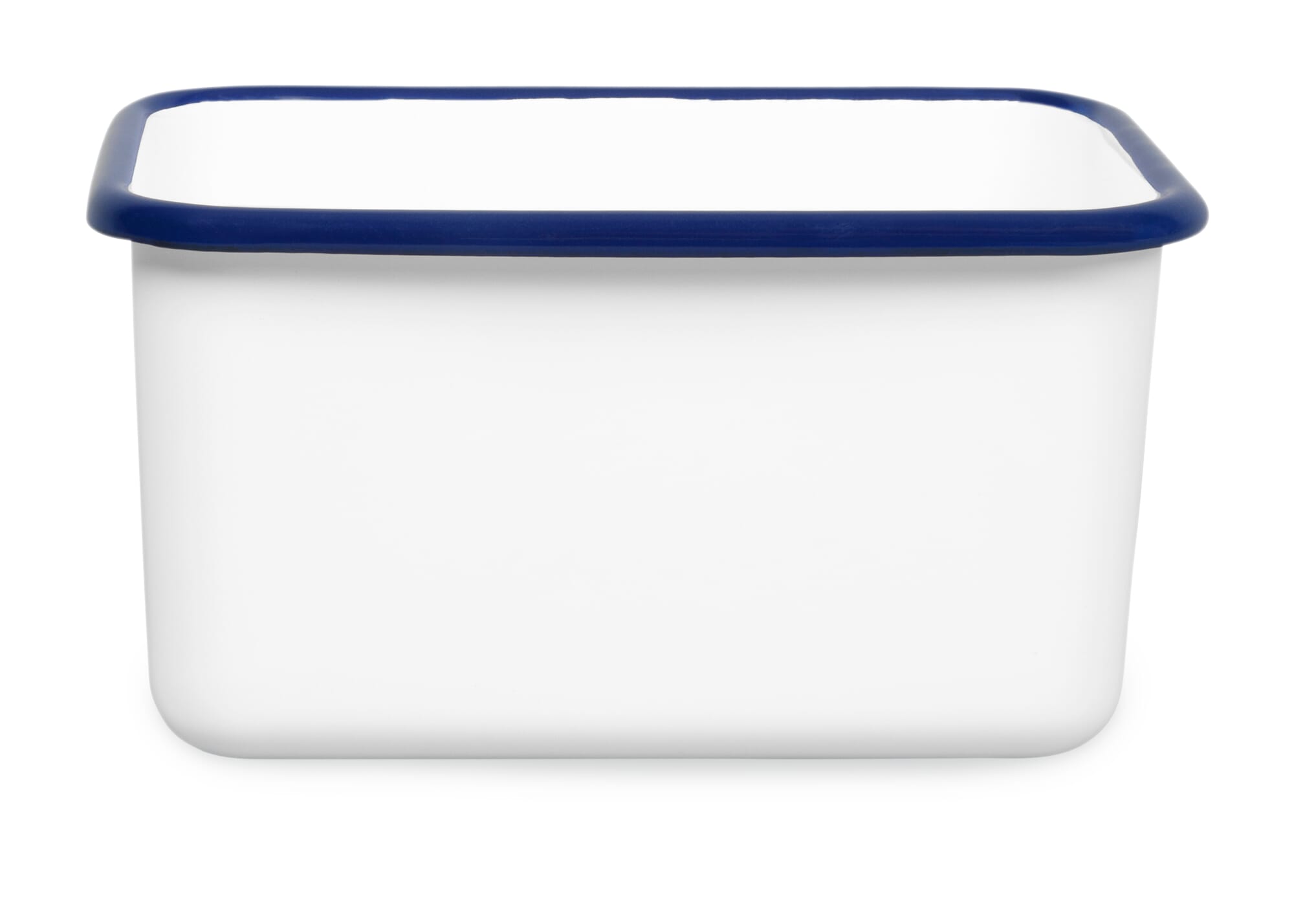 Storage container enamel blue white, 700 ml