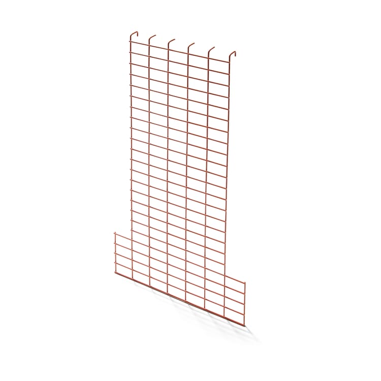 Sideskinne til knagerække, RAL 2001 Rødorange