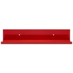 Étagère Barre de support 60 × 10 cm RAL3020 Rouge signalisation