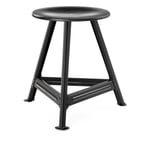 Tabouret Chemnitz, petit monochrome Noir mat/noir RAL 9005