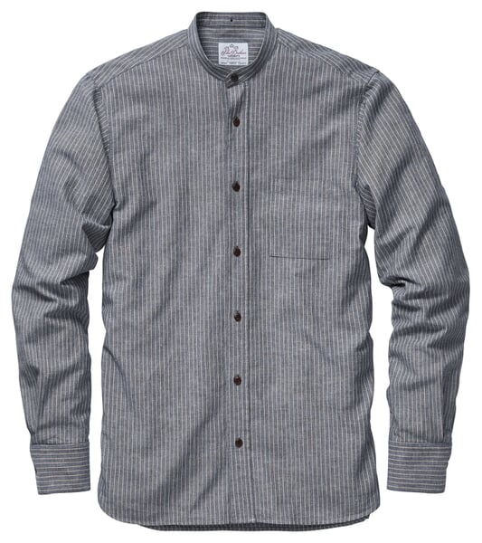 Herren-Buccanoy-Shirt gestreift Blau-Weiß