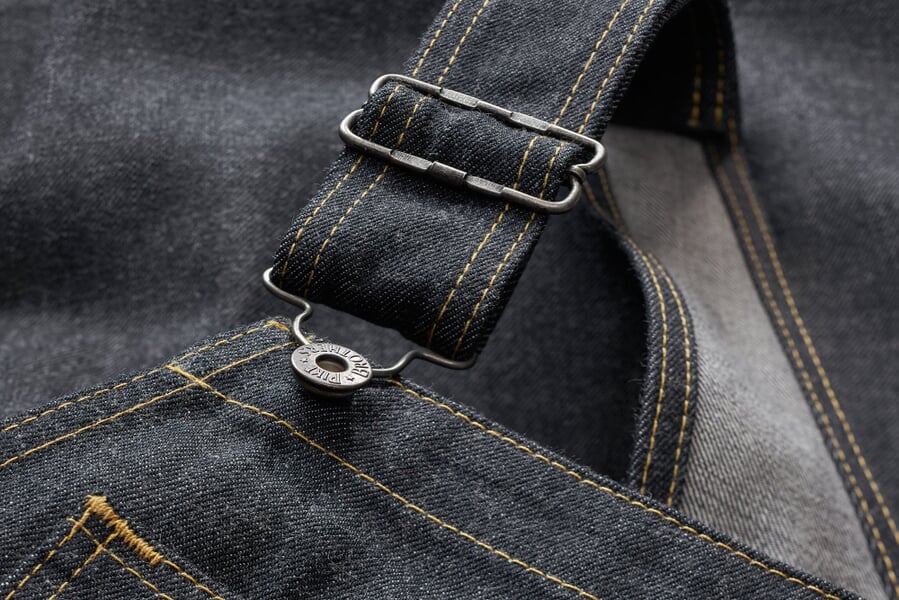 Herren-Latzhose Mechanic Bib Denim, Detailsicht
