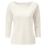 Dames Shirt U-Hals Cream