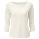 T-shirt femme décolleté U-Boot Crème