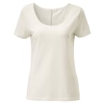 Damen-Rundhalsshirt Creme